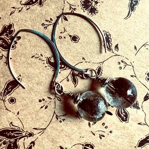 Reticulated Quartz with inclusion Earrings.